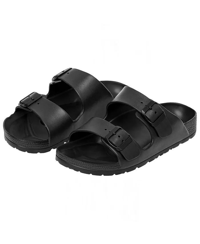 Alpine Swiss Men's Double Strap EVA Slide Sandals Sole Flat Casual Comfort Shoes Men's Shoes