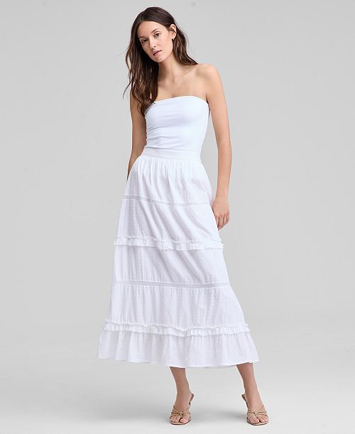 And Now This Petite Lace Eyelet Maxi Skirt Exclusively at Macy's Women's Fashion Shoes & Accessories
