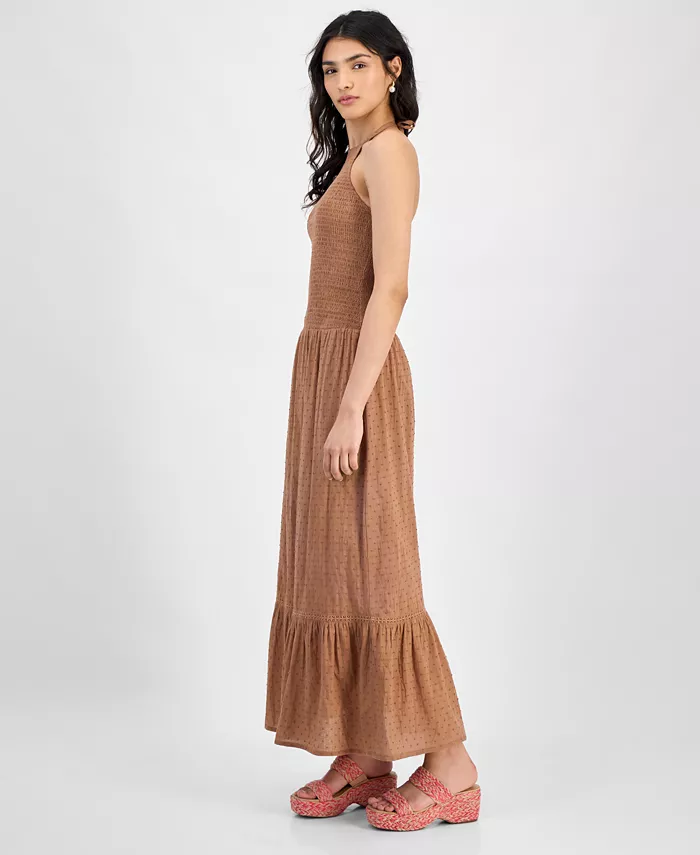 And Now This Women's Cotton Smocked Halter Maxi Dress Exclusively At Macy's Women's Fashion Shoes & Accessories