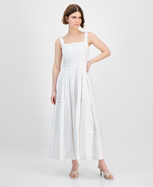 And Now This Women's Embroidered Cotton Maxi Dress Exclusively at Macy's Women's Fashion Shoes & Accessories