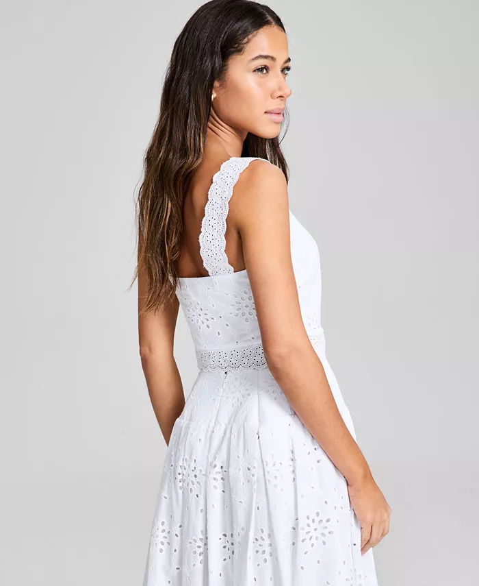 And Now This Women's Sleeveless Eyelet Tank Top Exclusively At Macy's Women's Fashion Shoes & Accessories