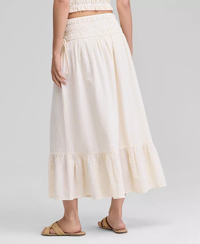 And Now This Women's Smocked Seersucker Maxi Skirt Exclusively At Macy's Women's Fashion Shoes & Accessories