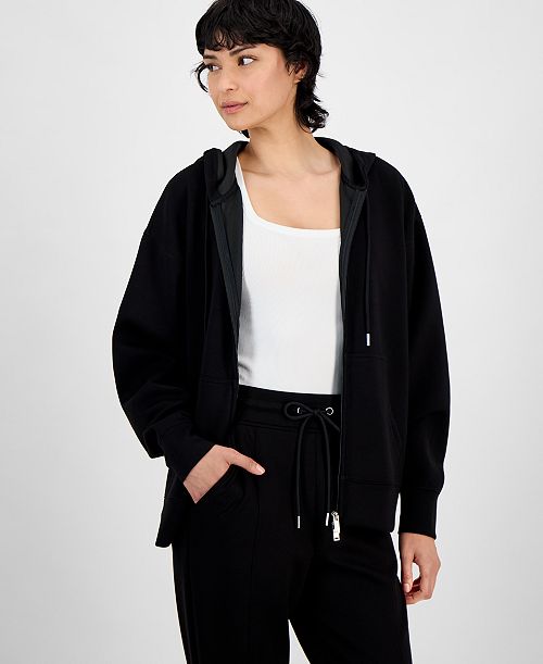 And Now This Women's Zippered Drawstring Hoodie Exclusively at Macy's Women's Fashion Shoes & Accessories
