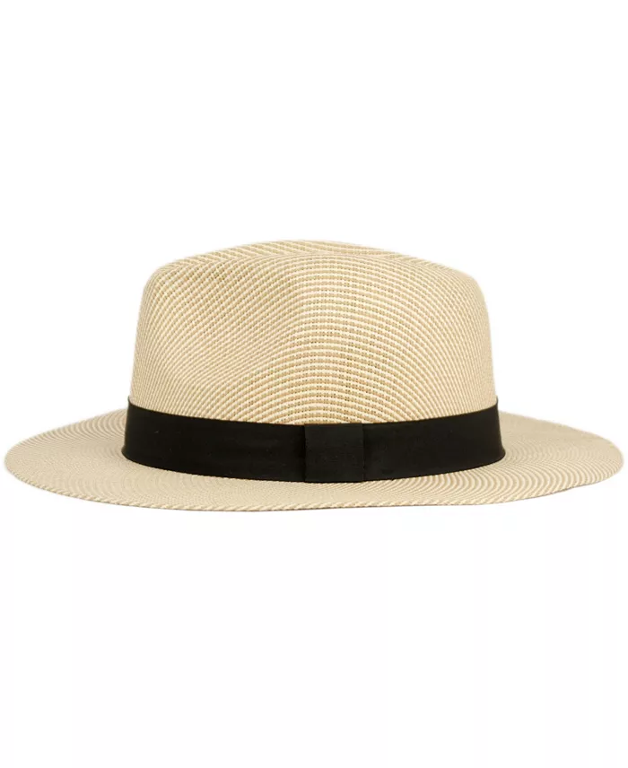 Angela & William Straw Panama Fedora Sun Hat Women's Fashion Shoes & Accessories