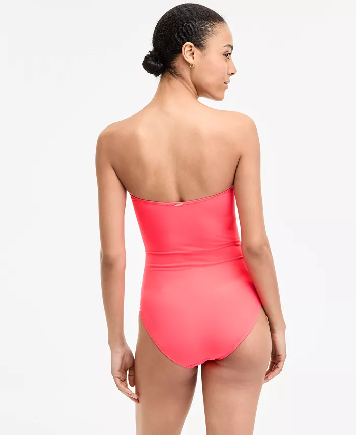 Anne Cole Twist-Front Ruched One-Piece Swimsuit Women's Fashion Shoes & Accessories