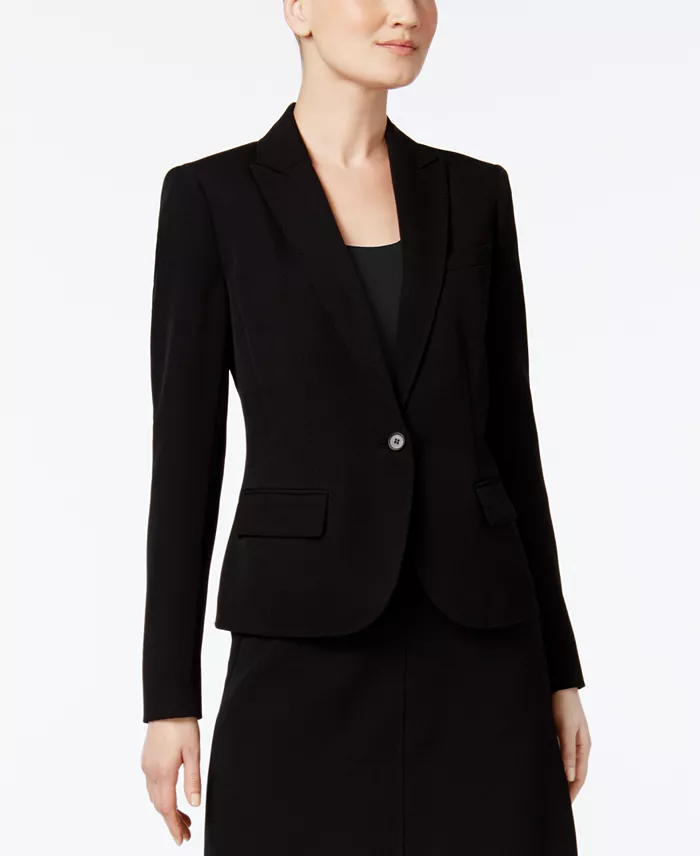Anne Klein Petite Executive Collection Single-Button A-Line Skirt Suit Created For Macy's Women's Fashion Shoes & Accessories