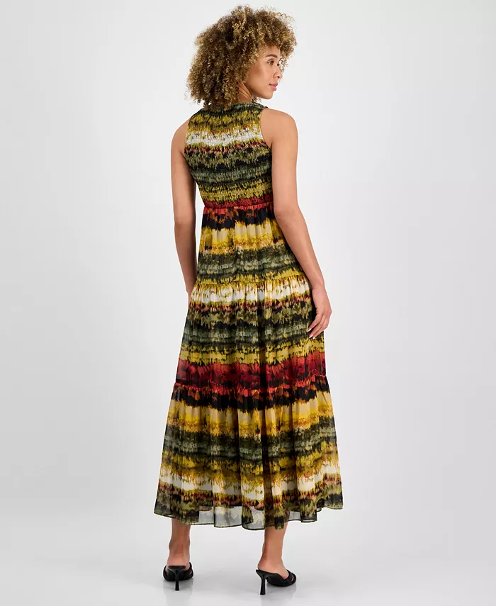 Anne Klein Petite Printed Maxi Dress Women's Fashion Shoes & Accessories
