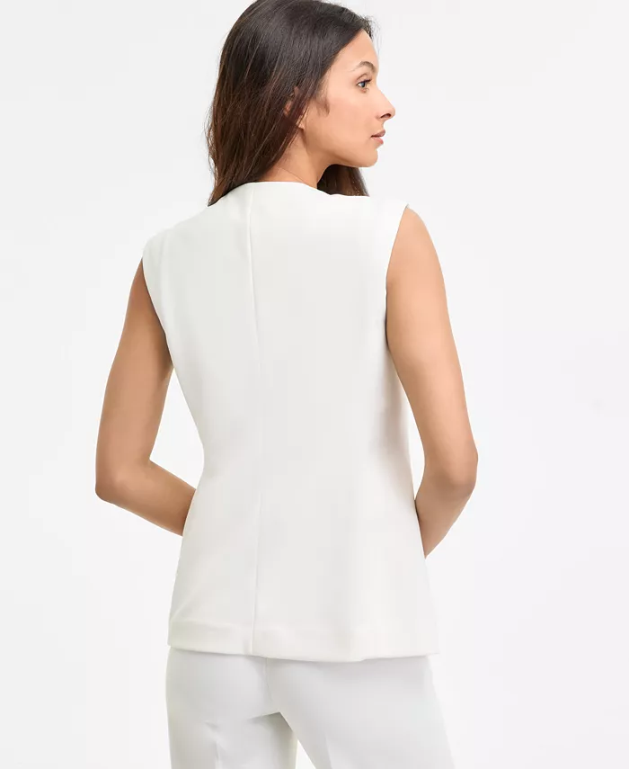 Anne Klein Women's Four-Button Vest Women's Fashion Shoes & Accessories