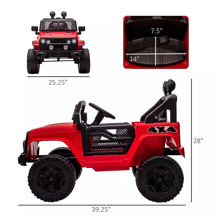 Aosom 12V Kids Ride On Car Truck Electric Battery Riding Toy W/Remote All Toys