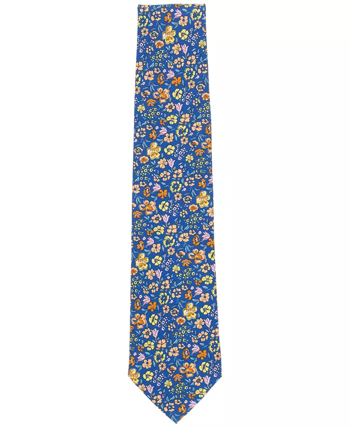 B By Brooks Brothers Men's Classic Floral Print Silk Tie Men's Fashion & Accessories
