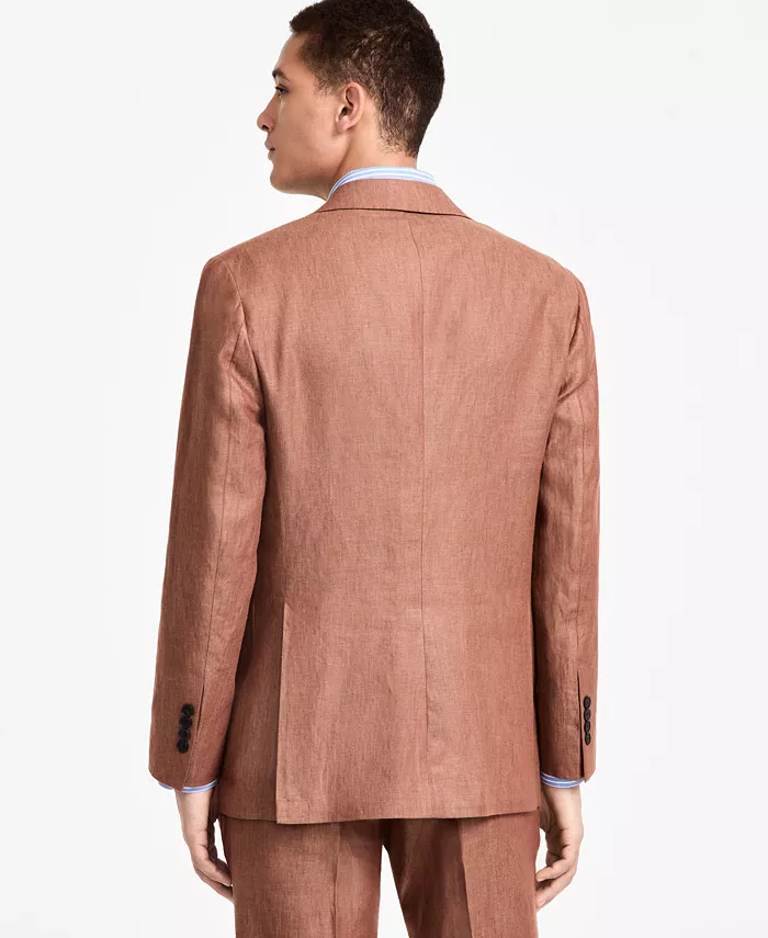 B By Brooks Brothers Men's Linen Classic-Fit Suit Separates Jacket Men's Fashion & Accessories