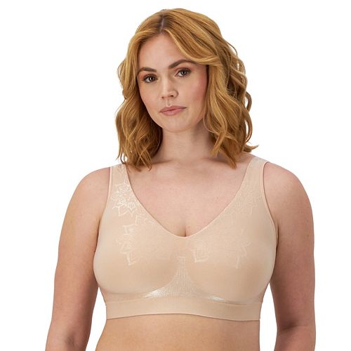 Bali Comfort Revolution ComfortFlex Fit Seamless 2-ply Wireless Bra 3484 Women's Fashion Shoes & Accessories
