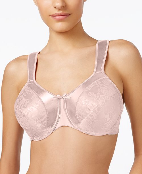 Bali Minimizer Satin Tracings Comfort Strap Underwire Bra 3562 Women's Fashion Shoes & Accessories