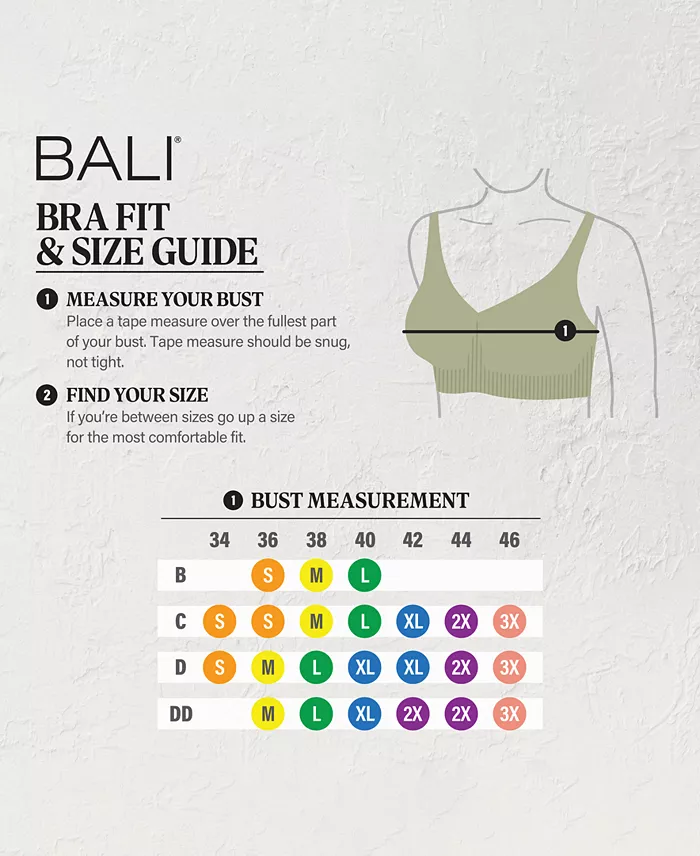 Bali One Smooth U Wireless Bralette DFBRAL Women's Fashion Shoes & Accessories