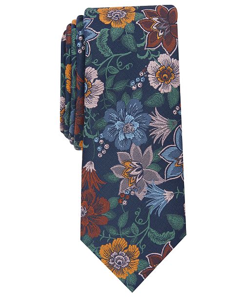 Bar III Men's Ryewood Floral Tie Created for Macy's Men's Fashion & Accessories