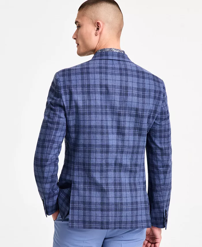 Bar III Men's Slim-Fit Plaid Sport Coat Created For Macy's Men's Fashion & Accessories