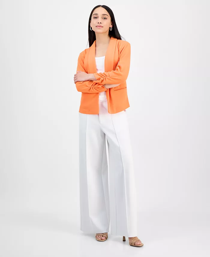 Bar III Petite 3/4-Sleeve Shawl-Collar Blazer Created For Macy's Petites