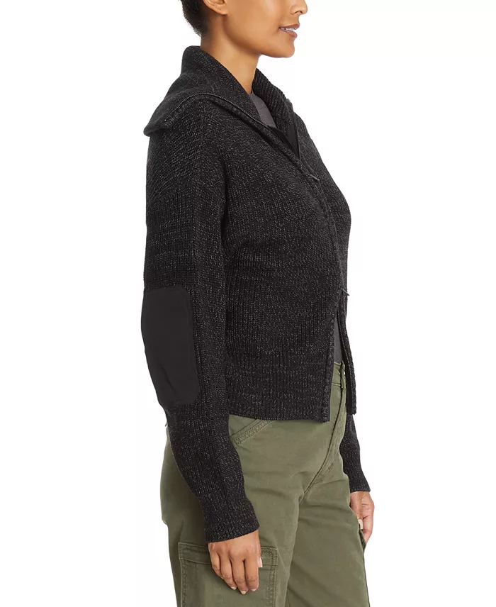 BASS OUTDOOR Women's Funnel-Neck Zippered Sweater Women's Fashion Shoes & Accessories