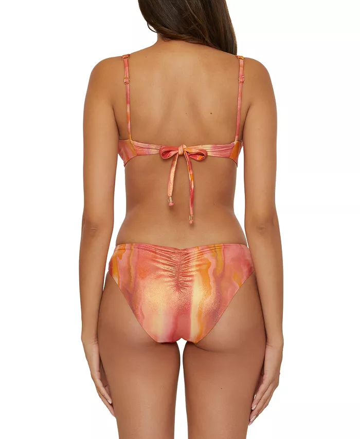 Becca Women's Knot-Front Bikini Top & Hipster Bottoms Women's Fashion Shoes & Accessories