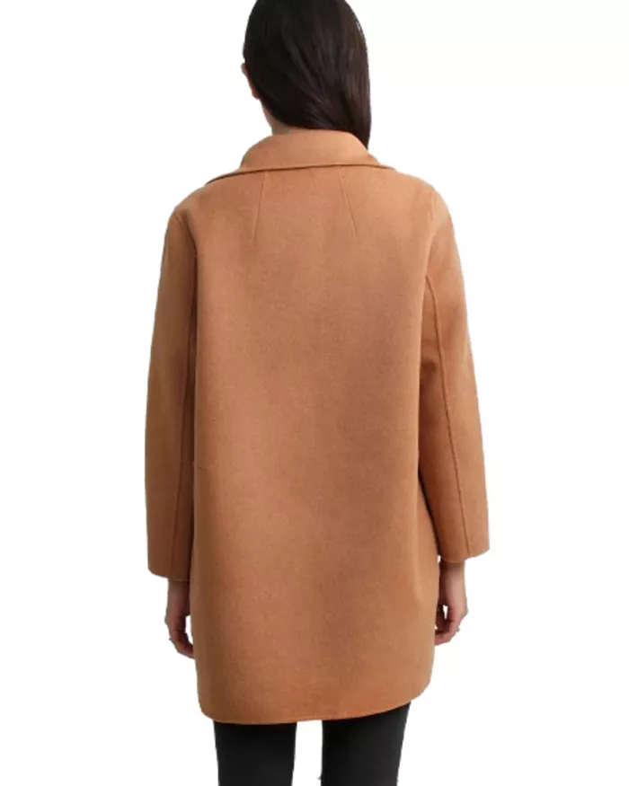 Belle & Bloom Women's Ex-Boyfriend Wool Blend Oversized Jacket Women's Fashion Shoes & Accessories