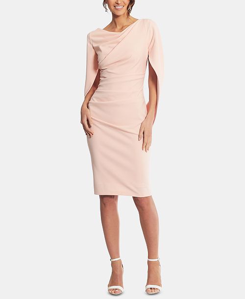 Betsy & Adam Caped Sheath Dress Women's Fashion Shoes & Accessories