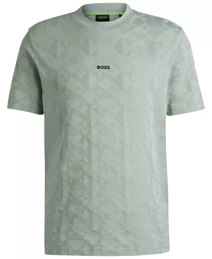 BOSS By Hugo Boss Men's Circle Jacquard Relaxed-Fit T-Shirt Brands