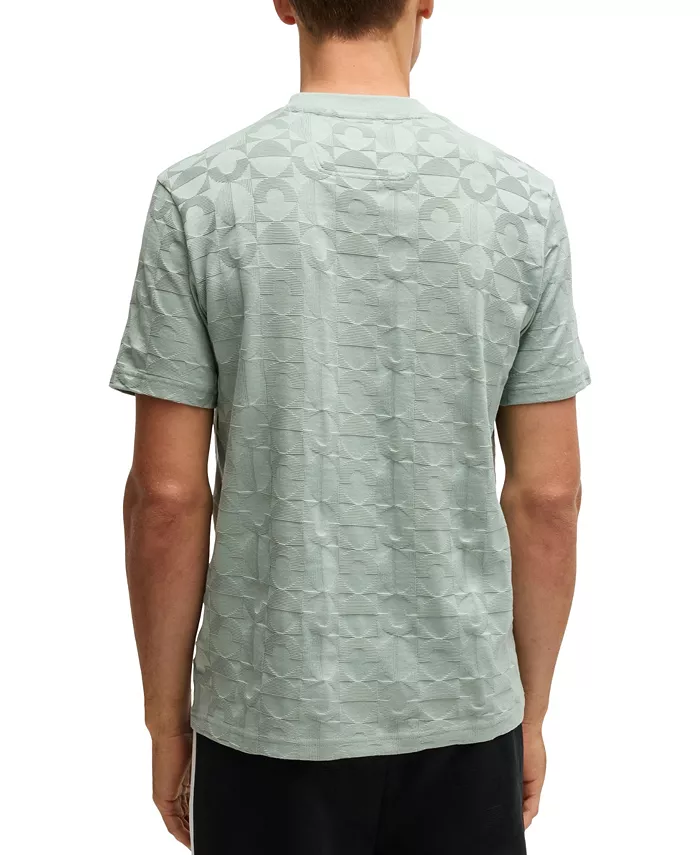 BOSS By Hugo Boss Men's Circle Jacquard Relaxed-Fit T-Shirt Brands