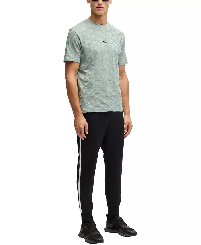 BOSS By Hugo Boss Men's Circle Jacquard Relaxed-Fit T-Shirt Brands