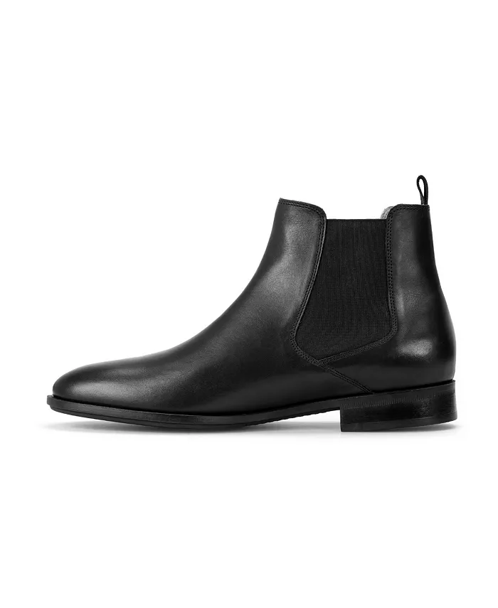 BOSS By Hugo Boss Men's Colby Leather Chelsea Slip On Boot Men's Shoes
