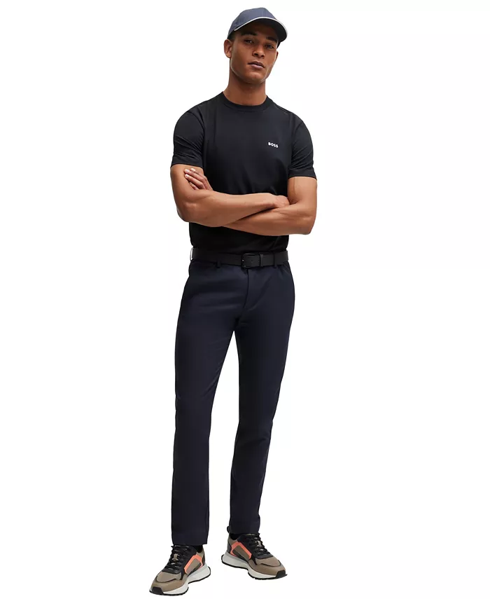 BOSS By Hugo Boss Men's Contrast Logo Regular-Fit T-Shirt Brands