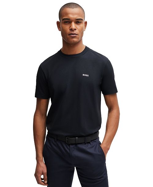 BOSS by Hugo Boss Men's Contrast Logo Regular-Fit T-Shirt Brands