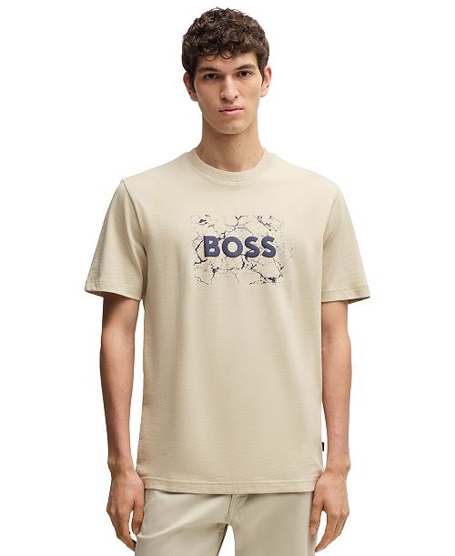 BOSS by Hugo Boss Men's Cotton-Jersey Regular-Fit T-Shirt Brands