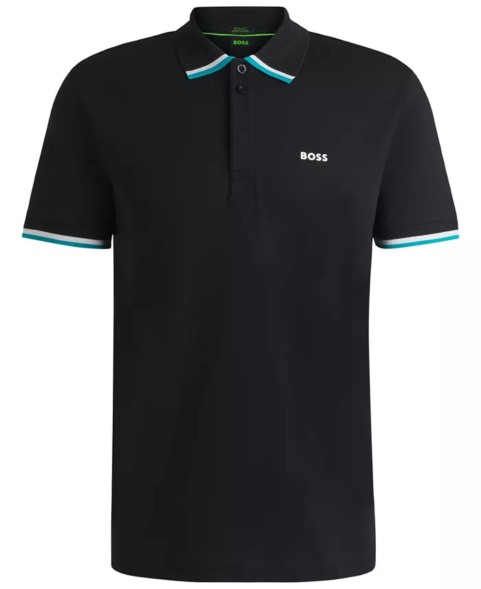 BOSS By Hugo Boss Men's Cotton Knit Regular-Fit Paddy Polo Shirt Brands