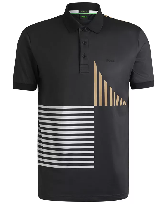 BOSS By Hugo Boss Men's Digital Print Regular-Fit Paddy Polo Shirt Brands