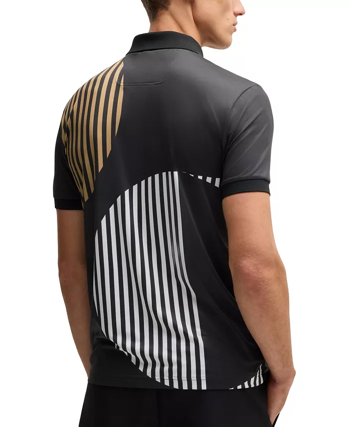 BOSS By Hugo Boss Men's Digital Print Regular-Fit Paddy Polo Shirt Brands