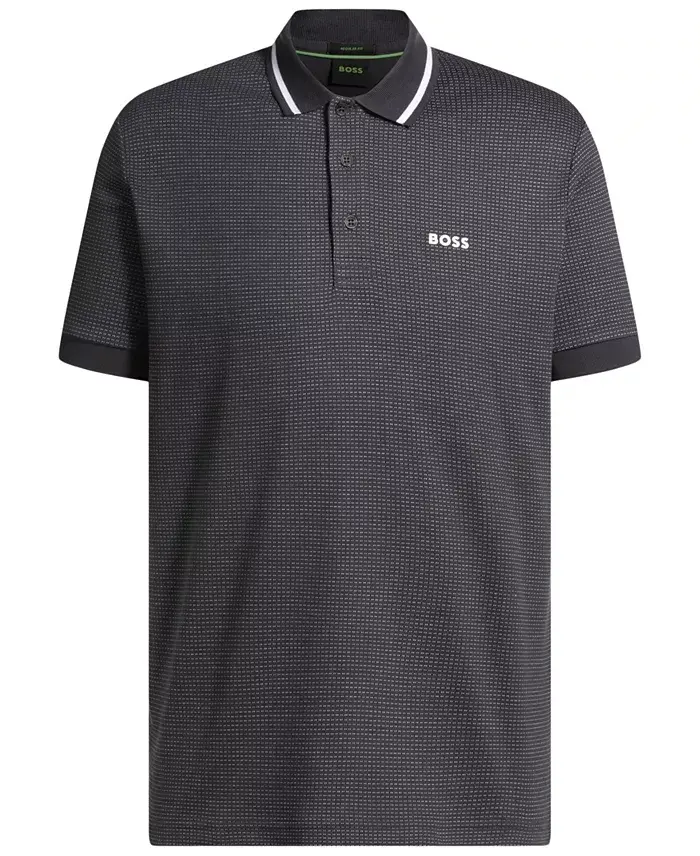 BOSS By Hugo Boss Men's Jacquard Regular-Fit Paddy Polo Brands