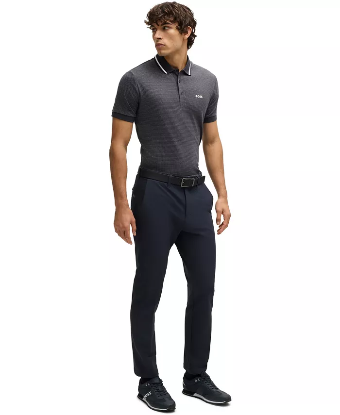 BOSS By Hugo Boss Men's Jacquard Regular-Fit Paddy Polo Brands