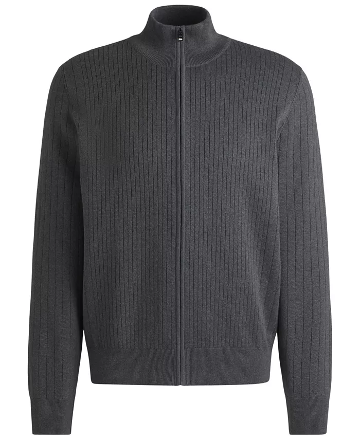 BOSS By Hugo Boss Men's Knit Pinstripe Zip-Up Cardigan Brands