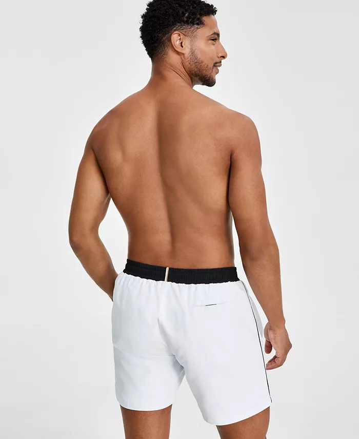 BOSS By Hugo Boss Men's Logo 6" Swim Trunks Created For Macy's Men's Fashion & Accessories