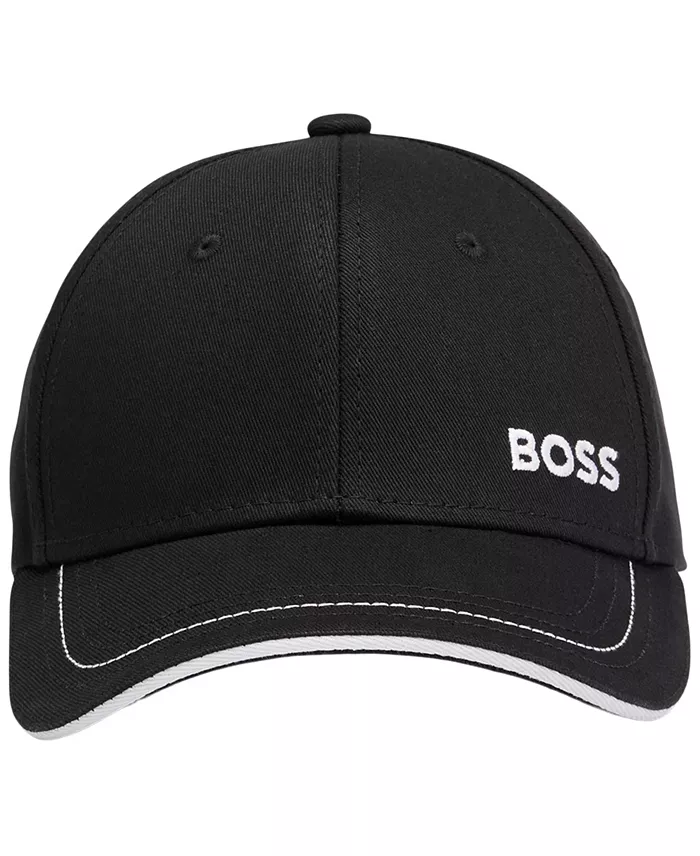BOSS By Hugo Boss Men's Logo Detail Cotton-Twill Cap Brands