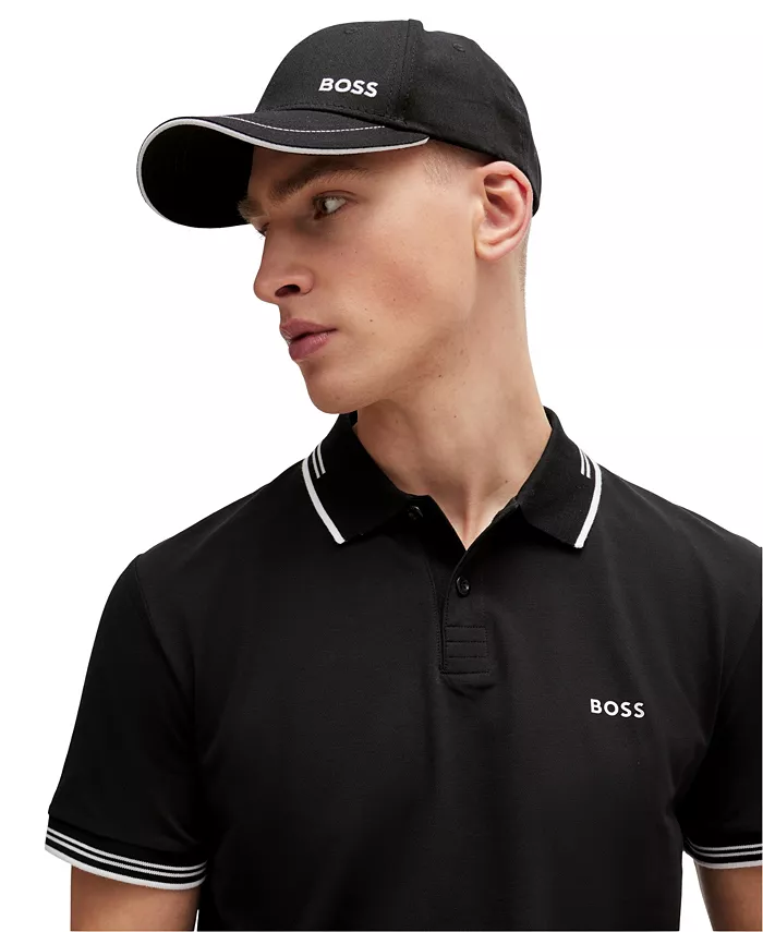 BOSS By Hugo Boss Men's Logo Detail Cotton-Twill Cap Brands