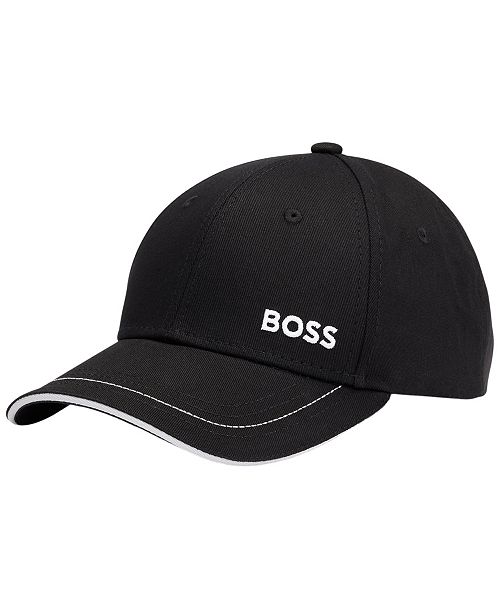 BOSS by Hugo Boss Men's Logo Detail Cotton-Twill Cap Brands