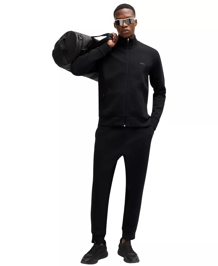 BOSS By Hugo Boss Men's Logo Print Zip-Up Sweatshirt Brands