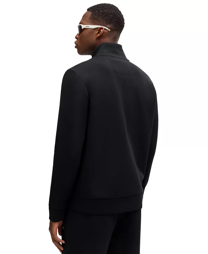 BOSS By Hugo Boss Men's Logo Print Zip-Up Sweatshirt Brands