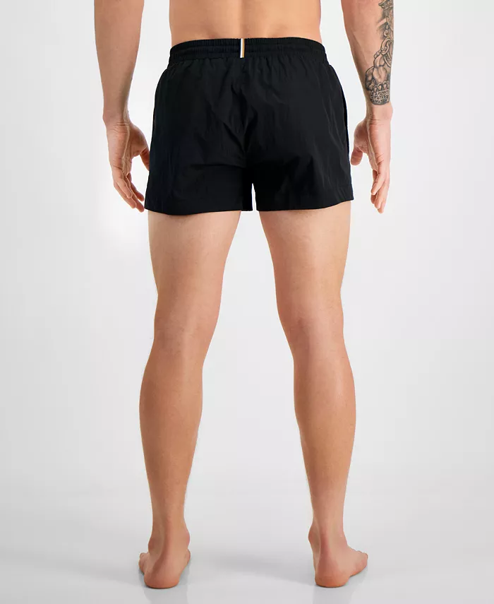 BOSS By Hugo Boss Men's Mooneye Outlined Logo Drawstring 3" Swim Trunks Men's Fashion & Accessories