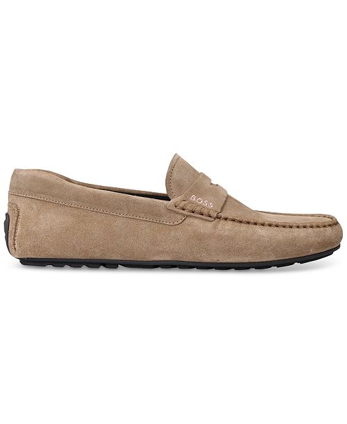 BOSS by Hugo Boss Men's Noel Suede Penny Loafer Men's Shoes