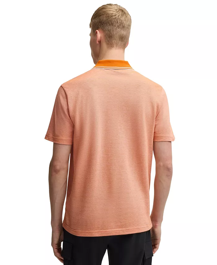 BOSS By Hugo Boss Men's Oxford-Piqué Cotton Relaxed-Fit Polo Shirt Brands