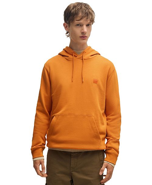 BOSS by Hugo Boss Men's Regular-Fit Cotton Terry Logo Patch Hoodie Brands