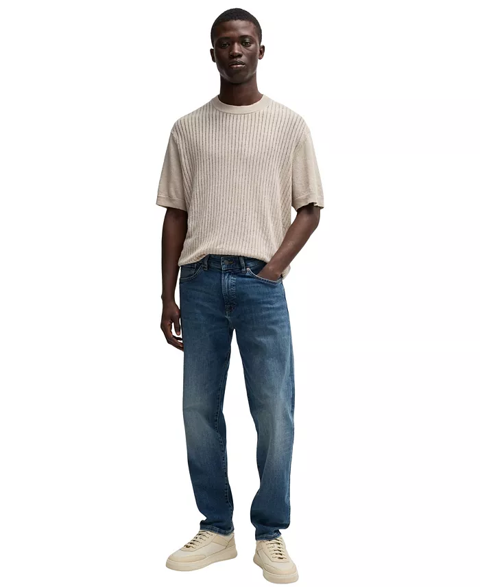 BOSS By Hugo Boss Men's Regular-Fit Super Stretch Tapered Jeans Brands