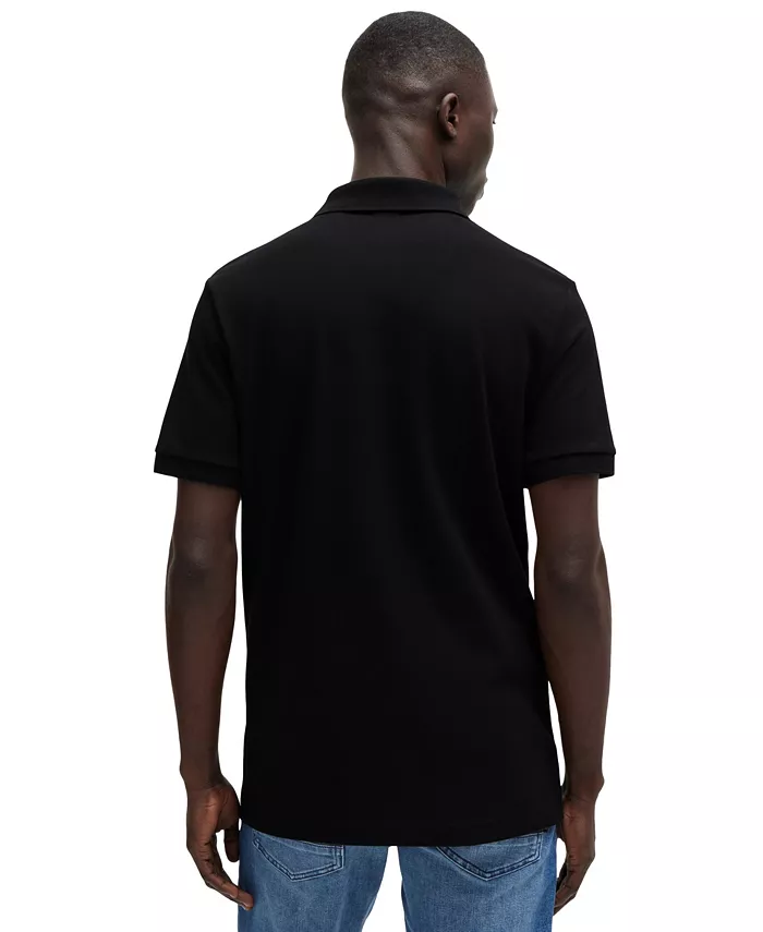 BOSS By Hugo Boss Men's Slim-Fit Stretch-Cotton Logo Patch Polo Shirt Brands